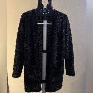 NWOT - 🖤Bebe Mid Length Open Front Duster Sweater Cardigan Black